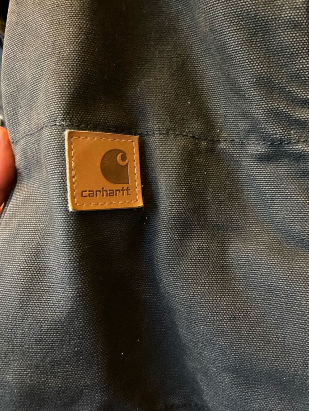 Carhartt Black Work Duck Vest with Corduroy Collar - Picture 2 of 6